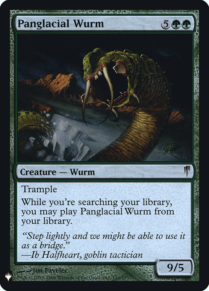 Panglacial Wurm [Mystery Booster] | Galaxy Games LLC