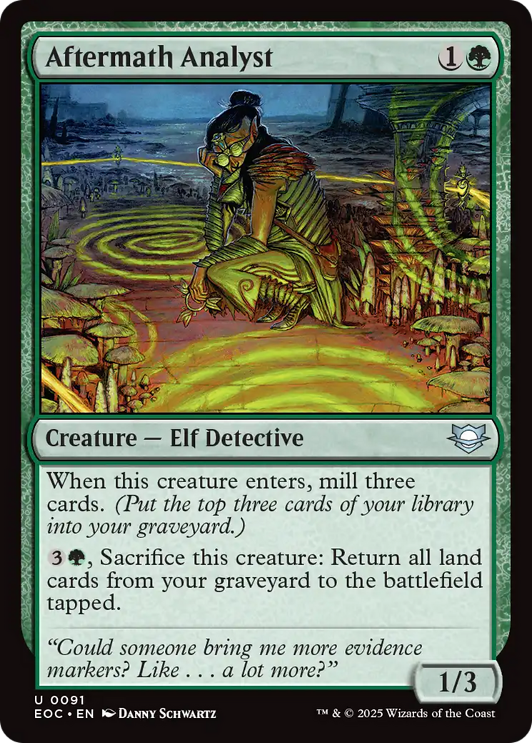 Aftermath Analyst [Edge of Eternities Commander] | Galaxy Games LLC