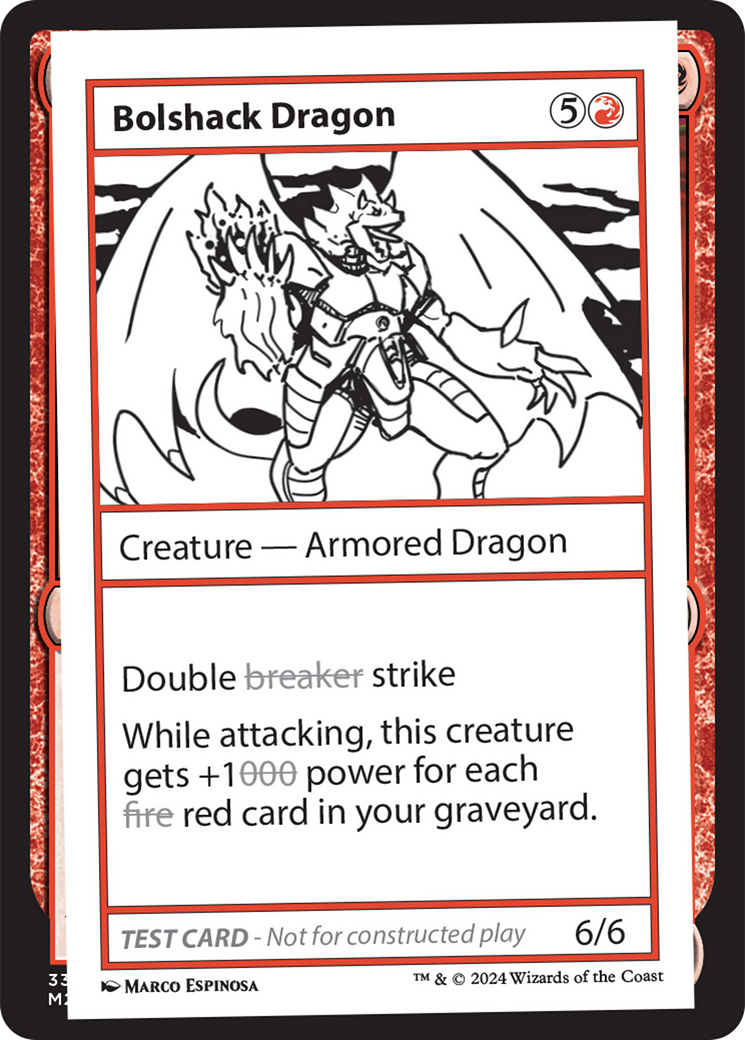 Bolshack Dragon [Mystery Booster 2 Playtest Cards] | Galaxy Games LLC