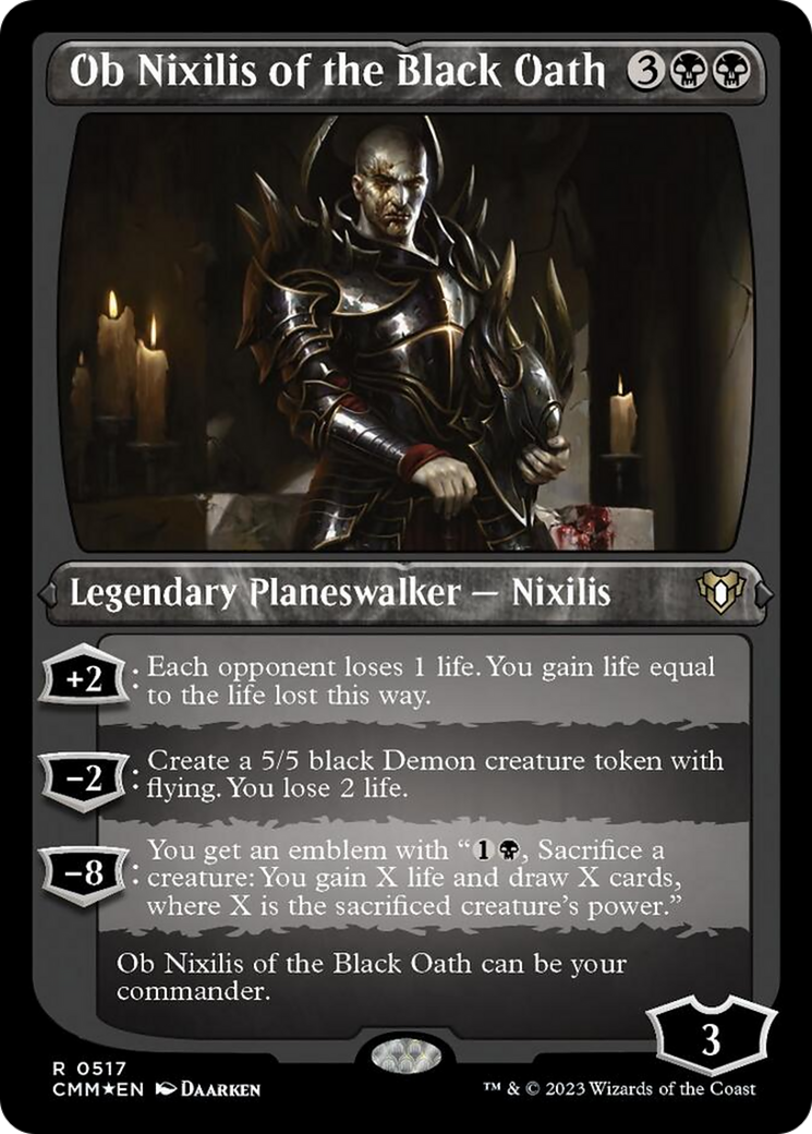 Ob Nixilis of the Black Oath (Foil Etched) [Commander Masters] | Galaxy Games LLC
