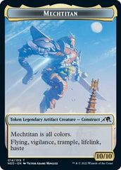 Samurai // Mechtitan Double-Sided Token [Kamigawa: Neon Dynasty Tokens] | Galaxy Games LLC