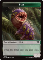Bird // Pest Double-Sided Token [Edge of Eternities Commander Tokens] | Galaxy Games LLC