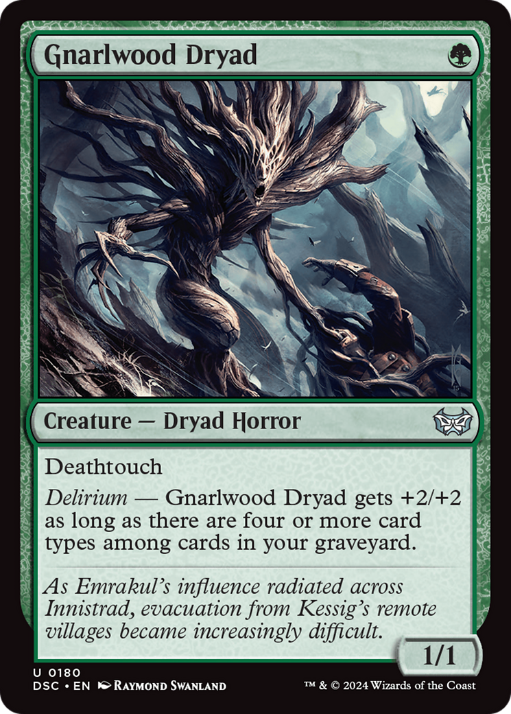 Gnarlwood Dryad [Duskmourn: House of Horror Commander] | Galaxy Games LLC