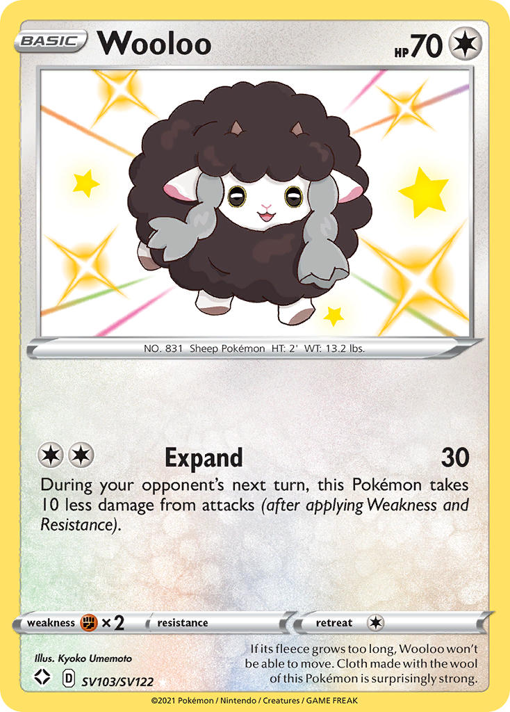 Wooloo (SV103/SV122) [Sword & Shield: Shining Fates] | Galaxy Games LLC