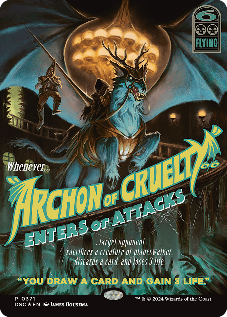 Archon of Cruelty (Showcase) [Duskmourn: House of Horror Commander] | Galaxy Games LLC