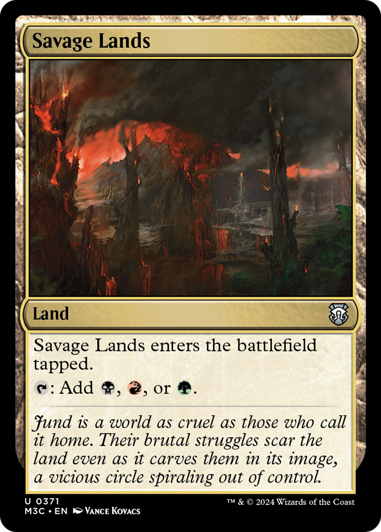 Savage Lands (Ripple Foil) [Modern Horizons 3 Commander] | Galaxy Games LLC
