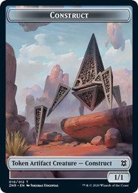 Construct // Drake Double-Sided Token [Zendikar Rising Tokens] | Galaxy Games LLC