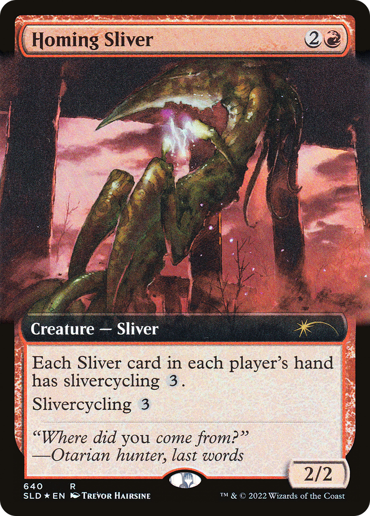 Homing Sliver (Extended Art) [Secret Lair Drop Promos] | Galaxy Games LLC