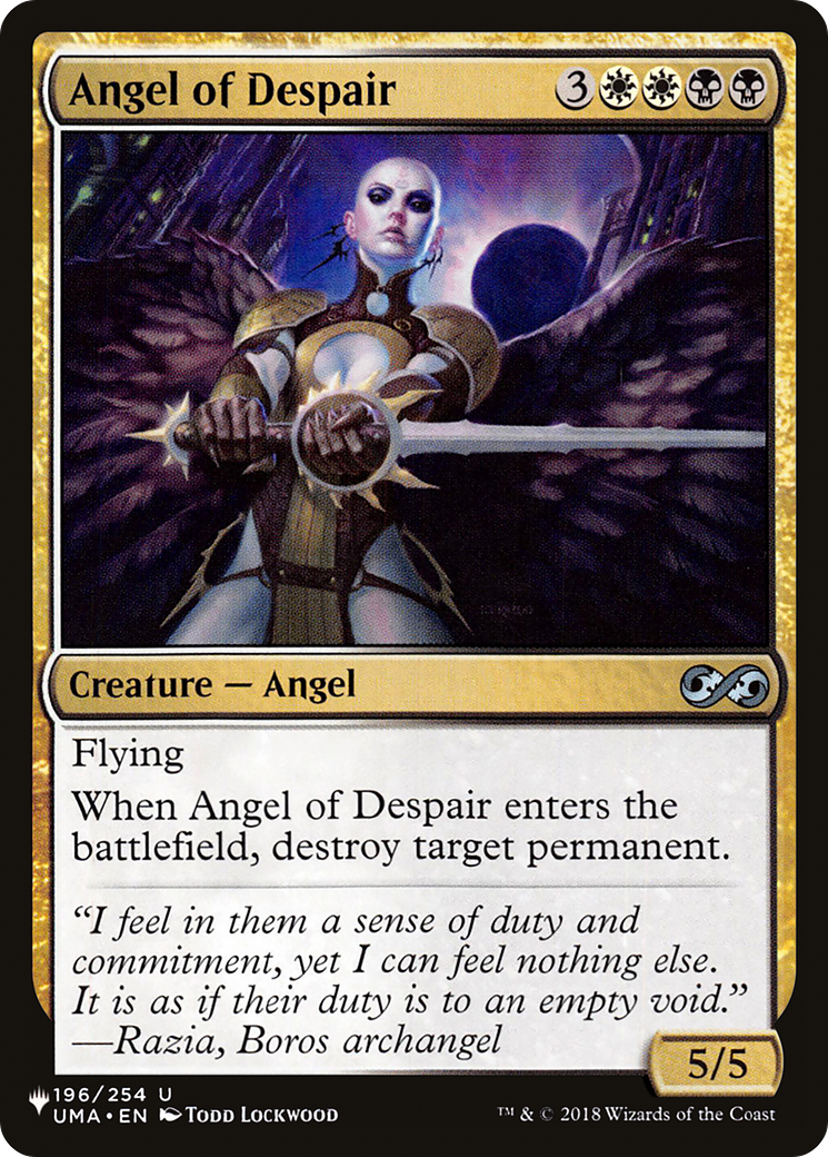 Angel of Despair [The List] | Galaxy Games LLC