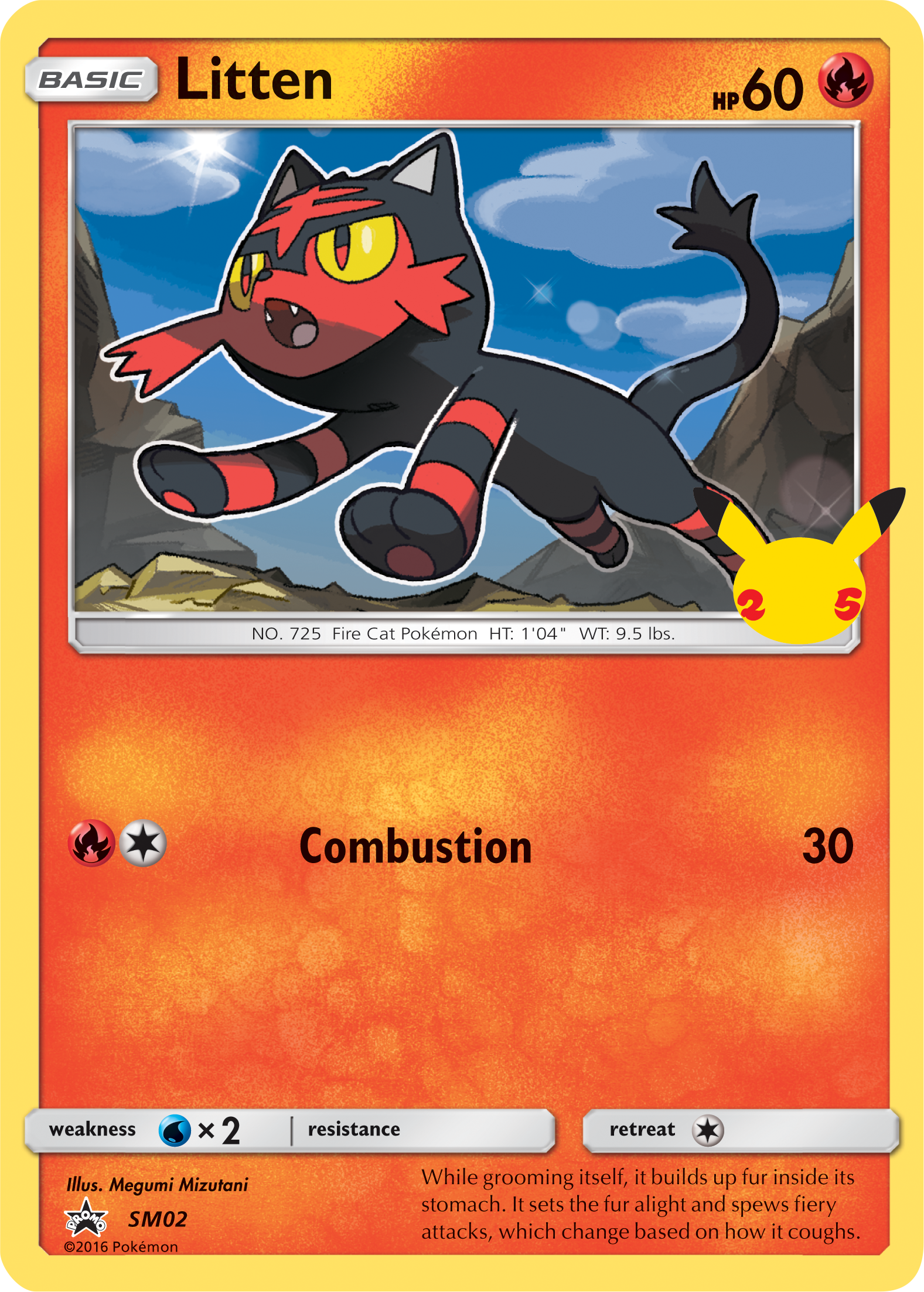 Litten (SM02) (Jumbo Card) [First Partner Pack] | Galaxy Games LLC