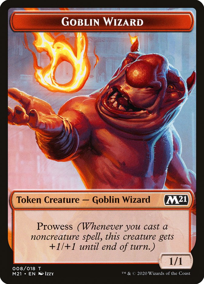 Cat (011) // Goblin Wizard Double-Sided Token [Core Set 2021 Tokens] | Galaxy Games LLC