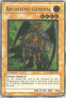 Archfiend General [FOTB-EN019] Ultimate Rare | Galaxy Games LLC