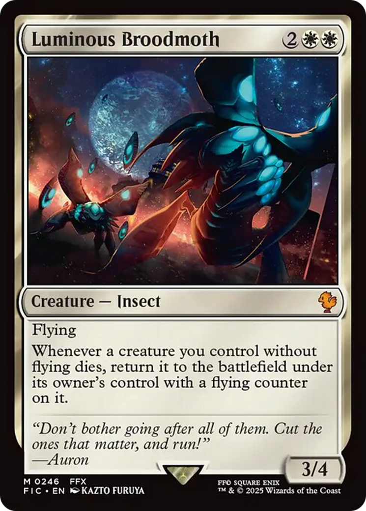 Luminous Broodmoth [FINAL FANTASY Commander] | Galaxy Games LLC