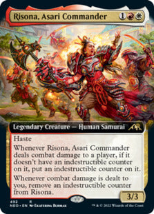 Risona, Asari Commander (Extended Art) [Kamigawa: Neon Dynasty] | Galaxy Games LLC