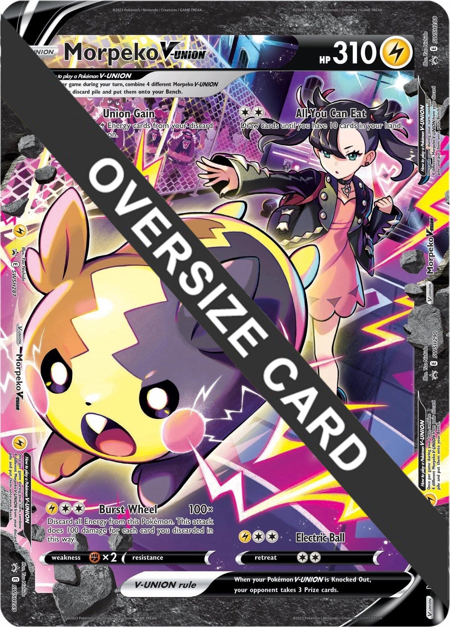 Morpeko V-UNION (SWSH287-290) (Jumbo Card) [Sword & Shield: Black Star Promos] | Galaxy Games LLC