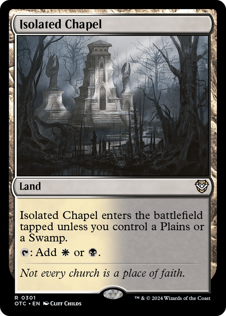 Isolated Chapel [Outlaws of Thunder Junction Commander] | Galaxy Games LLC