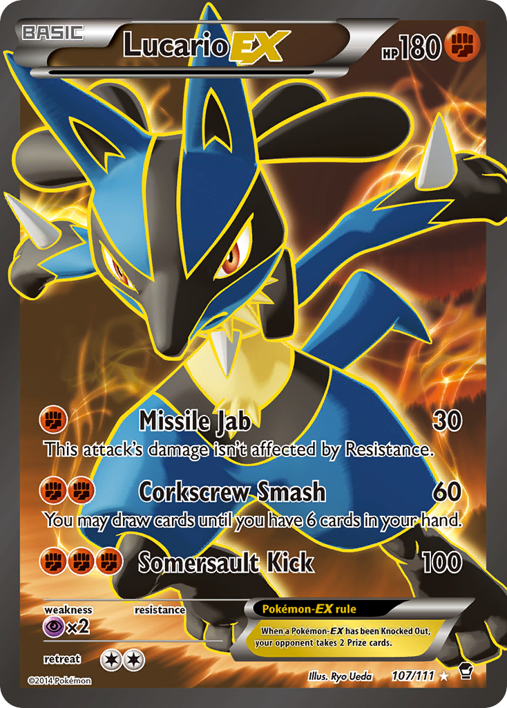 Lucario EX (107/111) [XY: Furious Fists] | Galaxy Games LLC