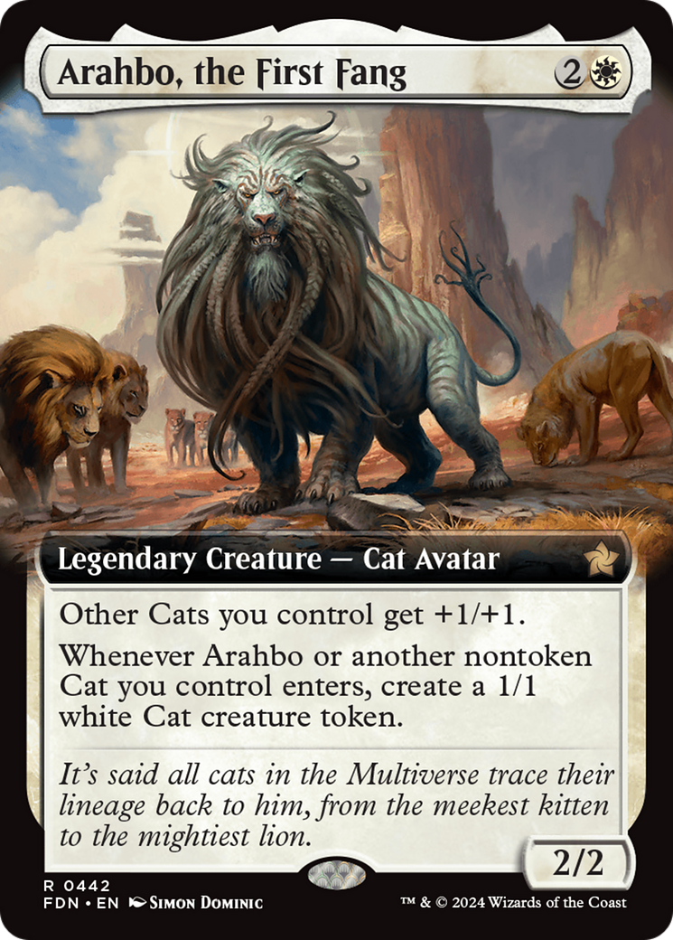 Arahbo, the First Fang (Extended Art) [Foundations] | Galaxy Games LLC