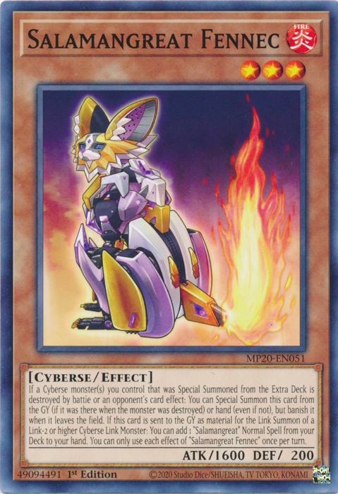 Salamangreat Fennec [MP20-EN051] Common | Galaxy Games LLC