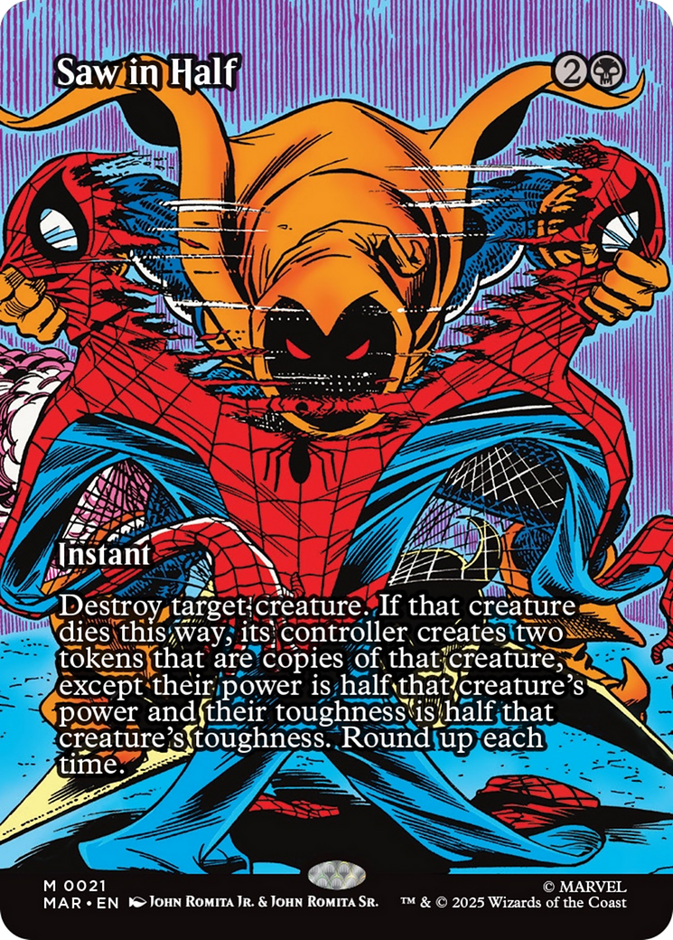 Saw in Half (Borderless) [Marvel's Spider-Man: Eternal-Legal] | Galaxy Games LLC