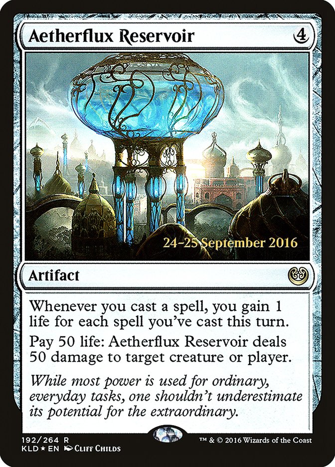 Aetherflux Reservoir [Kaladesh Prerelease Promos] | Galaxy Games LLC