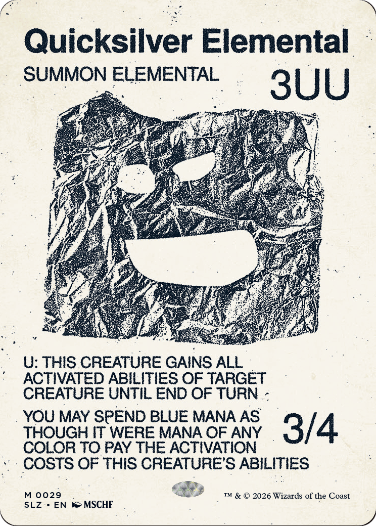 Quicksilver Elemental (0029) [Secret Lair x MSCHF: The Zeta Set] | Galaxy Games LLC