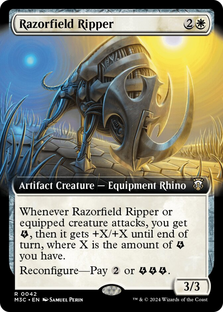 Razorfield Ripper (Extended Art) [Modern Horizons 3 Commander] | Galaxy Games LLC