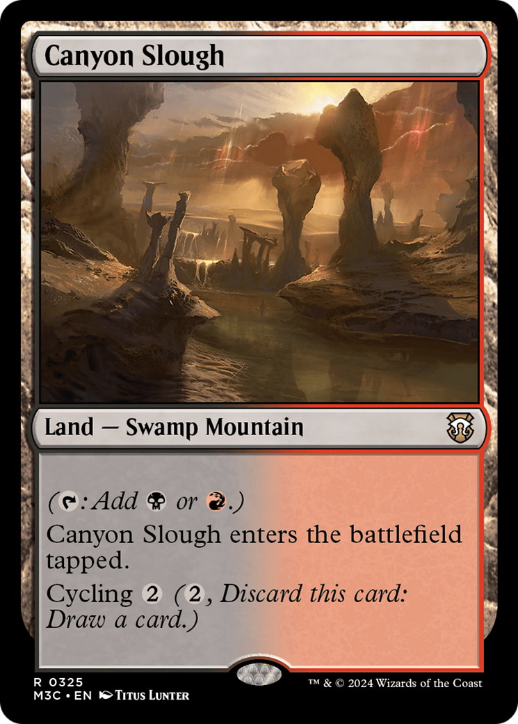 Canyon Slough (Ripple Foil) [Modern Horizons 3 Commander] | Galaxy Games LLC