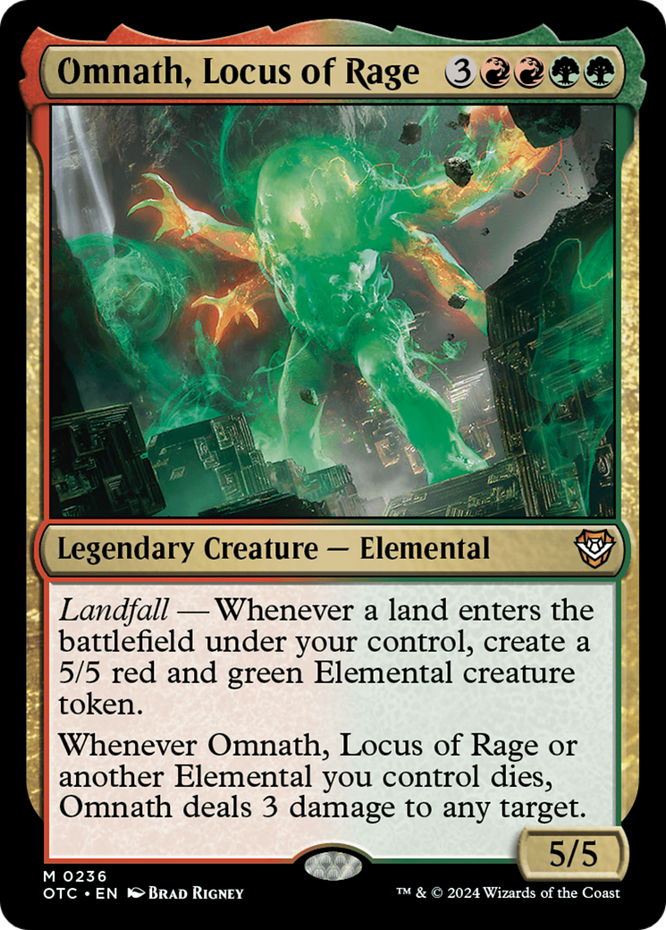 Omnath, Locus of Rage [Outlaws of Thunder Junction Commander] | Galaxy Games LLC