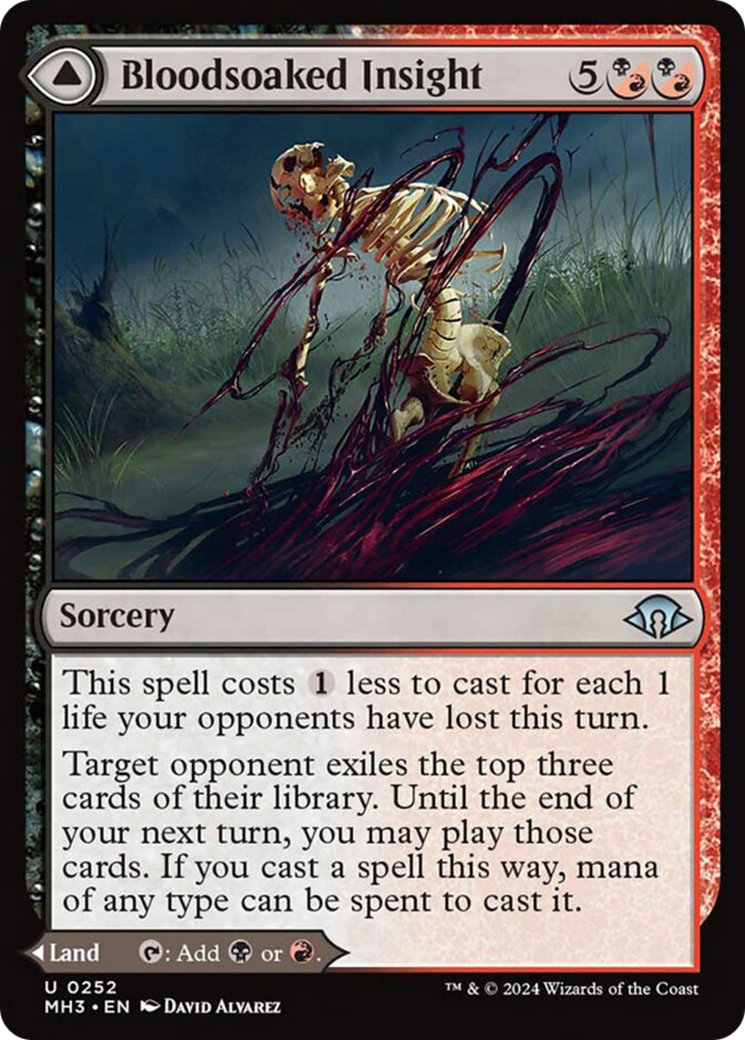 Bloodsoaked Insight // Sanguine Morass [Modern Horizons 3] | Galaxy Games LLC