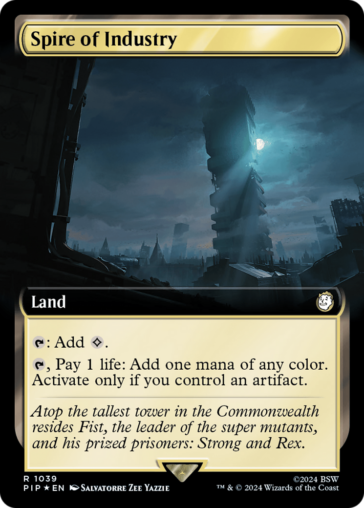 Spire of Industry (Extended Art) (Surge Foil) [Fallout] | Galaxy Games LLC