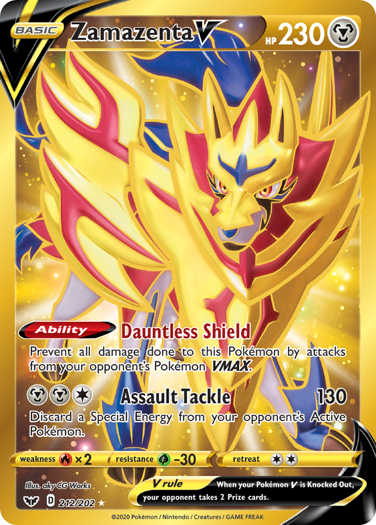 Zamazenta V (212/202) [Sword & Shield: Base Set] | Galaxy Games LLC