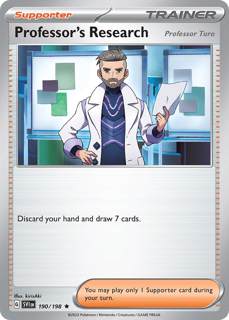 Professor's Research (190/198) (Theme Deck Exclusive) [Scarlet & Violet: Base Set] | Galaxy Games LLC