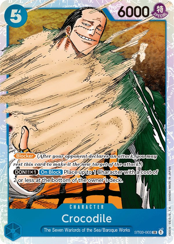 Crocodile (003) [Starter Deck: The Seven Warlords of The Sea] | Galaxy Games LLC