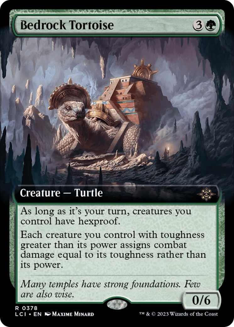 Bedrock Tortoise (Extended Art) [The Lost Caverns of Ixalan] | Galaxy Games LLC