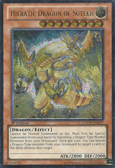 Hieratic Dragon of Sutekh [GAOV-EN025] Ultimate Rare | Galaxy Games LLC