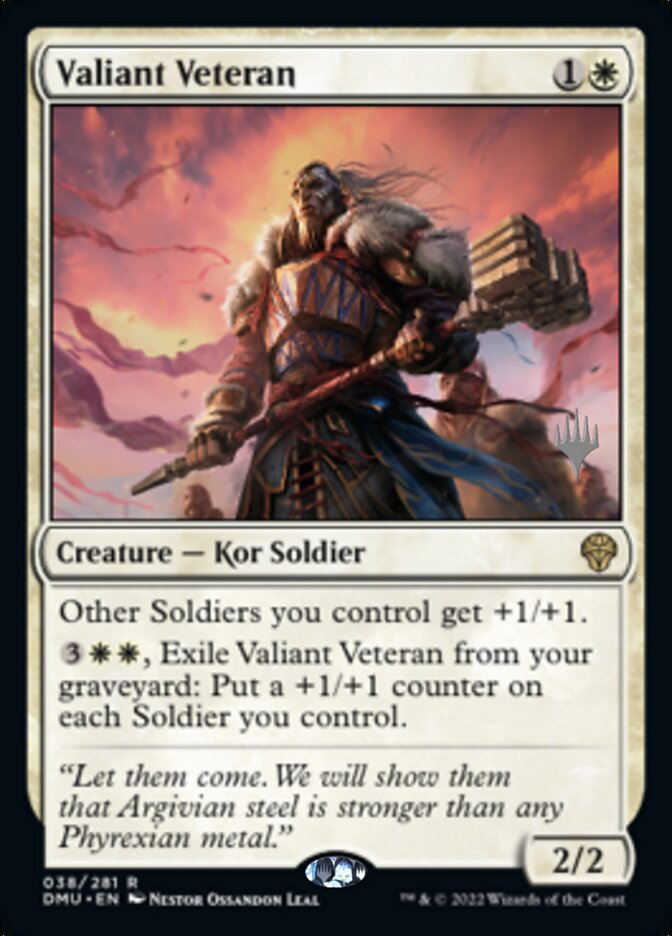 Valiant Veteran (Promo Pack) [Dominaria United Promos] | Galaxy Games LLC