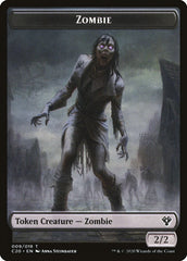 Human Soldier (004) // Zombie Double-Sided Token [Commander 2020 Tokens] | Galaxy Games LLC