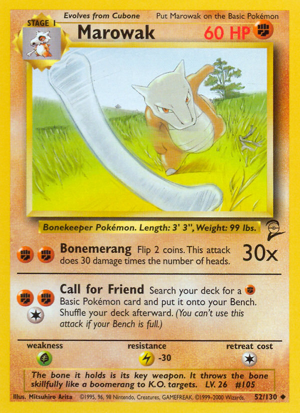 Marowak (52/130) [Base Set 2] | Galaxy Games LLC