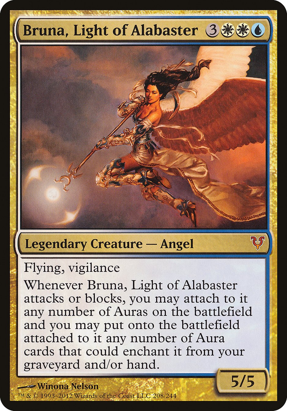 Bruna, Light of Alabaster (Oversized) [Open the Helvault] | Galaxy Games LLC