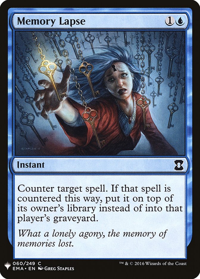 Memory Lapse [Mystery Booster] | Galaxy Games LLC