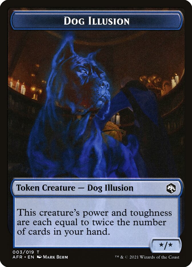 Zombie // Dog Illusion Double-Sided Token [Dungeons & Dragons: Adventures in the Forgotten Realms Tokens] | Galaxy Games LLC