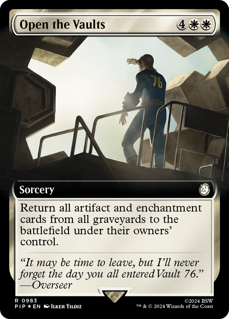 Open the Vaults (Extended Art) (Surge Foil) [Fallout] | Galaxy Games LLC