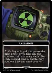 Radiation // Clue Double-Sided Token [Fallout Tokens] | Galaxy Games LLC