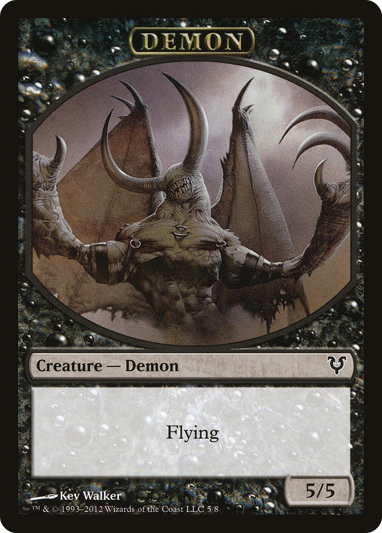 Angel // Demon Double-Sided Token [Avacyn Restored Tokens] | Galaxy Games LLC