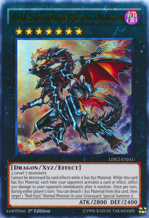 Red-Eyes Flare Metal Dragon [LDK2-ENJ41] Ultra Rare | Galaxy Games LLC