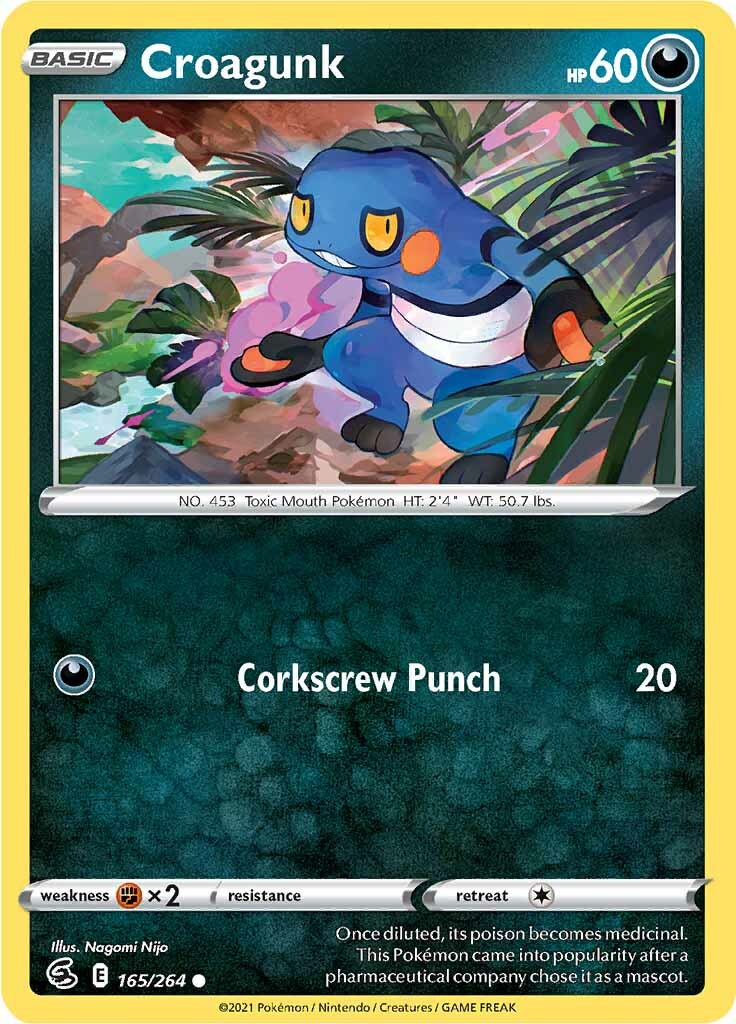 Croagunk (165/264) [Sword & Shield: Fusion Strike] | Galaxy Games LLC