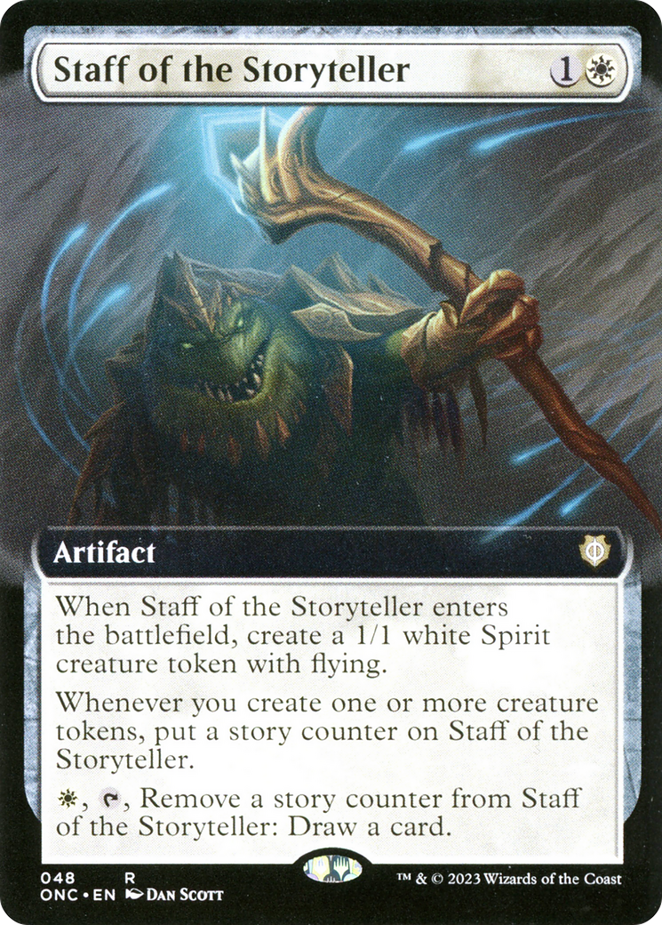 Staff of the Storyteller (Extended Art) [Phyrexia: All Will Be One Commander] | Galaxy Games LLC