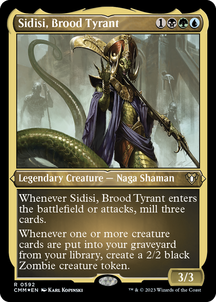 Sidisi, Brood Tyrant (Foil Etched) [Commander Masters] | Galaxy Games LLC