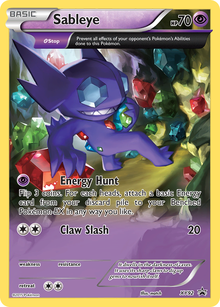 Sableye (XY92) [XY: Black Star Promos] | Galaxy Games LLC